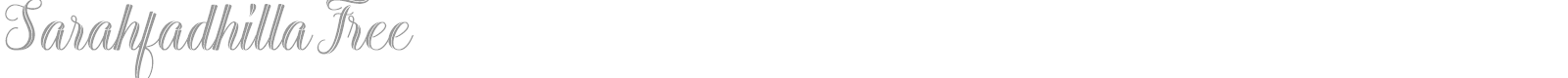 Sarahfadhilla font preview